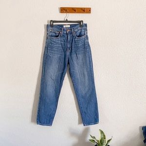 Madewell Downey Wash High Rise Mom Jeans Size 27
